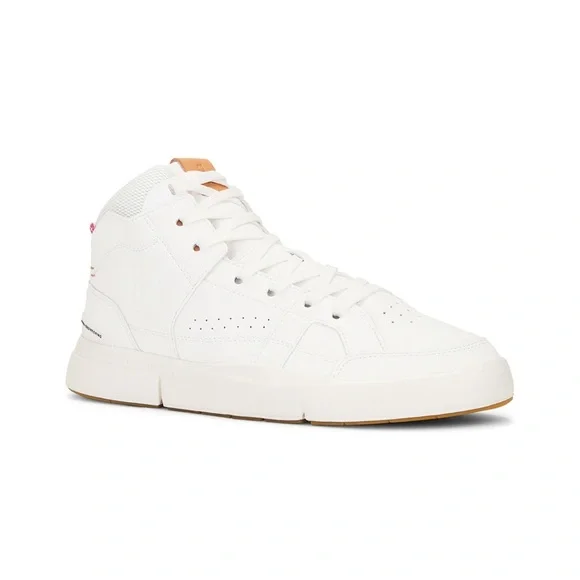 NWT On The Roger Clubhouse Mid in White & Sandstone men’s size 7 - Picture 2 of 13